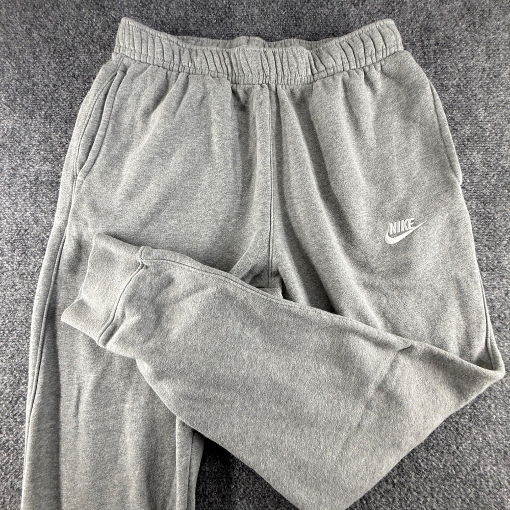 Nike Sportswear Club Fleece Joggers Mens Medium Heather Grey Sweatpants BV2671
